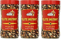 Elite Instant Pure Coffee, 7ounce Tin, (3 Pack)