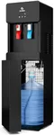 Avalon A6BLWTRCLRBLK Touchless Bottom Loading Cooler Dispenser-Hot & Cold Water, Child Safety Lock, Innovative Slim Design, Holds 3 or 5 Gallon Bottles-UL-Black