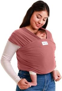 Sleepy Wrap Baby Carrier 7-35 lbs - Stretchy Baby Wrap Infant Sling Pink