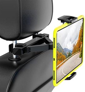 Tryone Tablet Holder for Car - Headrest Mount Stand for Baby Kids in Back Seat as Trip Essentials Compatible with iPad iPhone Pro Max Mini/Galaxy Tab/Fire HD/Switch or Other 4.7"-12.9" Devices