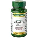 Nature's Bounty Selenium 200mcg Pills Supplement, An Antioxidant for the Maintenance of Good Health, Multi-colored, 100 Softgels