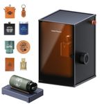 LaserPecker LP2 Pro Laser Engraver with Standard Enclosure Safeguard and Roller, Portable Laser Engraving Machine Laser Class 1 Safety, Precision 0.05mm, 600mm/s for Wood Kraft Paper Leather etc.