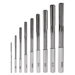 uxcell Chucking Reamer Set Lathe Machine Reamer Straight Flute Milling Cutter High Speed Steel H8 Tolerance (2mm 3mm 4mm 5mm 6mm 7mm 8mm 9mm 10mm) 9pcs