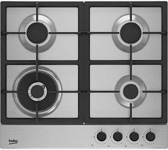 Beko HIAW64225SX 58cm Gas Hob - Stainless Steel