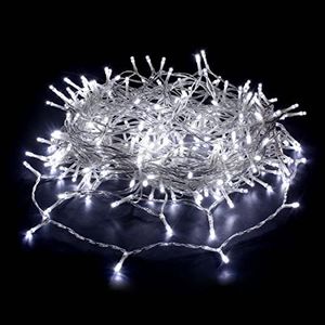 Lexi Lighting 520 LEDs Fairy Lights Chain, White Light, Clear Cable, Length 51.9M, Plug-in Power, IP44 Waterproof, Outdoor String Lights for Xmas Tree, Wedding, Halloween, Party, Garden Décor