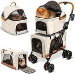 Double Pet Stroller with Detachable