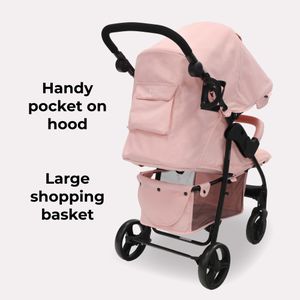 My Babiie MB30 Pushchair – Pink Leopard Print Stroller
