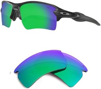 Fuse Replacement Lenses for Oakley Flak 2.0 XL 009188 – AMP Color Enhancing, Polarized, UV Protection, AI-Optimized Clarity, Custom Fit, Glare Reduction, Scratch Resistant (Sapphire Mirror)