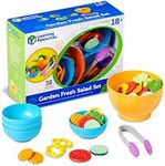 Learning Resources New Sprouts Garden Fresh Salad Set - 38 Pieces, Ages 18+ Months Pretend Play Food, Play Food for Toddlers, Toddler Kitchen Play Toys