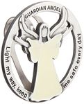 Light My Way Guardian Angel Auto Visor Clip, Glow in the Dark, Gifts for Drivers, 1 7/8-Inches, by Abbey & CA Gift