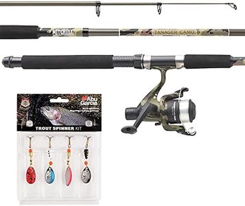 Mitchell 1555894 Tanager Camouflage - Juego de Pesca telescópico Compuesto por un Combo de caña y Carrete con Cuerda y Cebo para Pescar Trucha y Perca, telescopio de 1,80 m