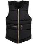 Ronix Rise Women's CE Approved Impact Vest, Black/Gold, Medium