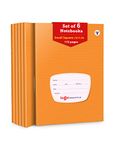 TARGET PUBLICATIONS Maths Exercise Small Square Ruled GSM 58 Soft Brown Cover Notebooks 172 Pages 18 x 24 cm Approx 09 cm - Pack of 6 (1332_6)