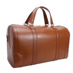 McKleinUSA Kinzie 8819 Carrying Case (Duffel) Travel Essential - Brown - Top Grain Cowhide Leather,