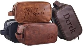 Personalized Leather Toiletry Bag f