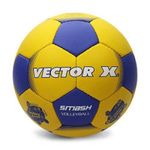 Vector X Smash PU Vollyball (Color : Blue & Yellow , Size : 4 )