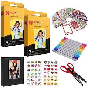 Kodak 2x3ʺ Premium Zink Paper 100 Pack Scrapbook Bundle