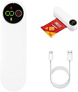Upmely Bag Sealer，𝑼𝒑𝒈�𝒓𝒂𝒅𝒆 Rechargeable heat Sealer 4000mAh Quick bag Sealer Machine,LED Touch Handheld Heat Vacuum Sealer,9 Adjustable Gears Chip Bag Sealer with 4.7" Heating Strip for Mylar Bags
