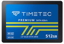 Timetec 512GB SSD 3D NAND QLC SATA III 6Gb/s 2.5 Inch 7mm (0.28") Read Speed Up to 550 MB/s SLC Cache Performance Boost Internal Solid State Drive for PC Computer Desktop and Laptop (512GB)