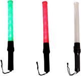 Ladwa RechargeableBaton For Outdoor Safety Traffic Signal Warning light Stick Baton for Parking Guides And Multipurpose (Lenght - 20 Inch) (Pack of 3)