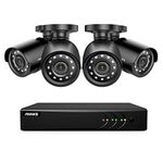 Annke 8-Channel 1080P Lite Video Security System DVR and 4 Weatherproof Indoor Outdoor Cameras with IR Night Vision LEDs NO HDD