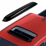 Voron Glass Extra Durable Wind Deflector for Sunroof Moonroof 37.8", Car Roof Top Window Visor Deflector Shade Guard with Adhesive Tape,Universal Smoke Black Sun/Rain Guard for Sun/Moon Roof - SR11000