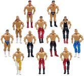 Top Right Toys Set of 12 Boxing and Wrestler Action Figures Playset for Kids - Pretend Play 7 Inch Wrestling Warriors