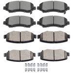 SCITOO Ceramic Disc Brake Pads Set Fit for 2007 2008 2009 2010 2011 2012 2013 2014 2015 2016 Jeep Wrangler,2008 2009 2010 2011 2012 Jeep Liberty,2007 2008 2009 2010 2011 Dodge Nitro