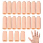 20 Pack Gel Finger Cots, Finger Protector Support New Material Finger Gloves, Finger Cots to Protect Crack, Peel Finger and Other Finger Pain