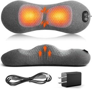 3 in 1 Lower Back Massager, Triple Fusion Back Massager with Heat, Vibration and Stretch, Lumbar Support Pillow with Ergonomic Memory Foam for Bed and Chair (Black)