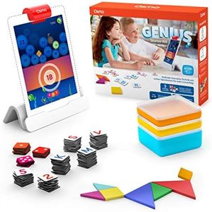 Osmo - Genius Starter Kit para iPad - 5 juegos educativos interactivos - Edad 6-10 años - Matemáticas, ortografía, arte, creatividad y física - Juguetes MINT (base Osmo para iPad incluidos)