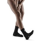 CEP Women's Compression Ankle Support Short Socks, Black, Size III