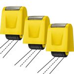 3 Pieces Dashed Handwriting Lines Practice Roller Stamp Self Inking Line Rolling Stamps Teacher Stamps Sentence Strips Handwriting Practice for Kids Teachers Classroom Office (Yellow)