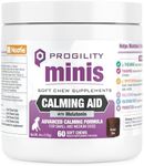 Nootie Progility Mini Calming Aid Chews for Dogs, Advanced Calming Support for Dogs with Melatonin, 60 Soft Chews