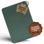 MastaPlasta Premium Leather Repair Patch - Green Rectangle, 11" x 8" (28 x 20 cm), Self-Adhesive Vinyl Scratch & Tear Kit, Upholstery-Quality Patches for Furniture, Car Interiors, Bags & More