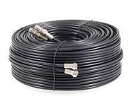 SSL Satellites 20 m Twin Satellite Shotgun Coax Cable Extension Kit with Fitted F Connectors for Sky HD Q and Freesat - Black (20 Meter, Black)