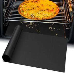 Oven Liners for Bottom of Electric Gas Oven, Reusable Non-Stick Teflon Protector Mat, Heat Resistant Grill Mats Outdoor, Easy to Clean Gas Stove Liners BPA and PFOA Free 23.6"x 15.7" Stovetop Cover