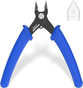 VCELINK Small Wire Cutter Spring-loaded GJ706BL, Precision Flush Cutter Pliers Diagonal Cutters for Electronics, Jewelry Making, Model Craft and 3D Printer, 5-Inch