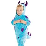 PRETEND TO BEE Blue and Purple Dinosaur Monster Onesie Fancy Dress Costume for Kids/Toddlers, 2-3 Years