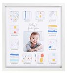 C.R. Gibson Baby's First Year Photo Frame with Milestone Stickers, 12'' x 13.25''