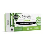 The Cheeky Panda Bamboo Balsam Tissues Box | 64 Facial Tissues | Soothing Aloe Vera