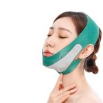 GIFTSSOUL- Chin Reducer Face Slimming Belt - V-Shape Face Masks for Double Chin Shaper for Men & Women, Facial Lift Slim Cheeks Lifting Reusable Belt Facial Anti Wrinkle Chin Strap Elastic