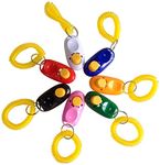 SunGrow Dog Clickers with Wrist Bands, 2 Inches, Colorful and Practical Set of Simple, Convenient and Effective Training Tools for Puppy or Cat, 7 Pack