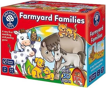 Orchard Toys Farmyard Families Game, Fun matching and posting game, Perfect for Kids age 2 +