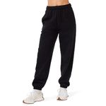 KUT & SO Womens Oversized Sweatpants – High Waisted Premium Midweight Fleece Joggers – Cozy Loungewear Boyfriend Fit Black Small