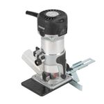 Trend T1 Trim Router with Extended Trim Base, 1/4 Inch Collet, 710W, 240V, Compact Trimming Power Tool, T1ETS