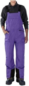 Cheyubny Mens Snow Bibs Waterproof Winter Thermal Snowboarding Pants Adjustable Straps Insulated Overalls with Pockets