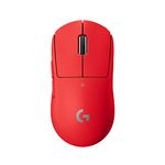 Logitech G PRO X SUPERLIGHT Wireless Gaming Mouse, HERO 25K Sensor, Ultra-light with 63g, 5 Programmable Buttons, 70 hours Battery Life, Zero Additive PTFE Feet, PC/Mac - EER - Red