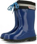 Lemigo Kim Kids Boys Girls Childrens Wellington Boots Rainy Snow Wellies (6 UK Child, Blue, numeric_6)