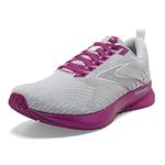 Brooks Women's Levitate 5 Neutral Running Shoe, Grey/Lavender/Baton Rouge, 6